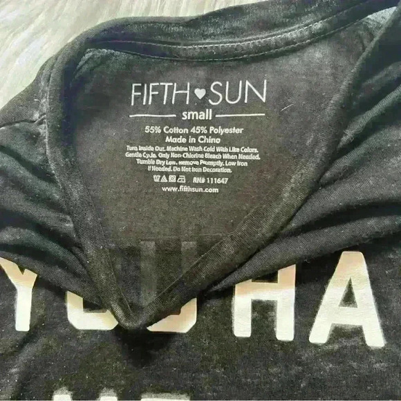 Fifth Sun You Had Me At Pumpkin Spice Burnout Tank Top Small - Picture 3 of 5